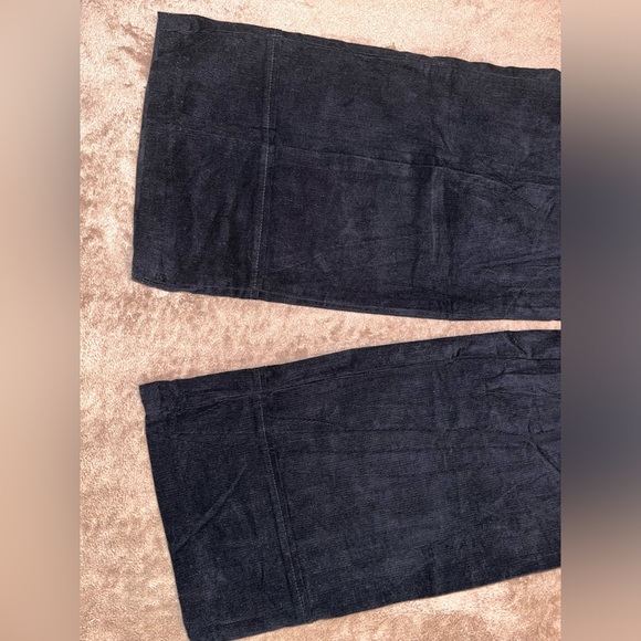 BLACK WIDE LEG CORDUROY WITH BELT - Picture 2 of 12